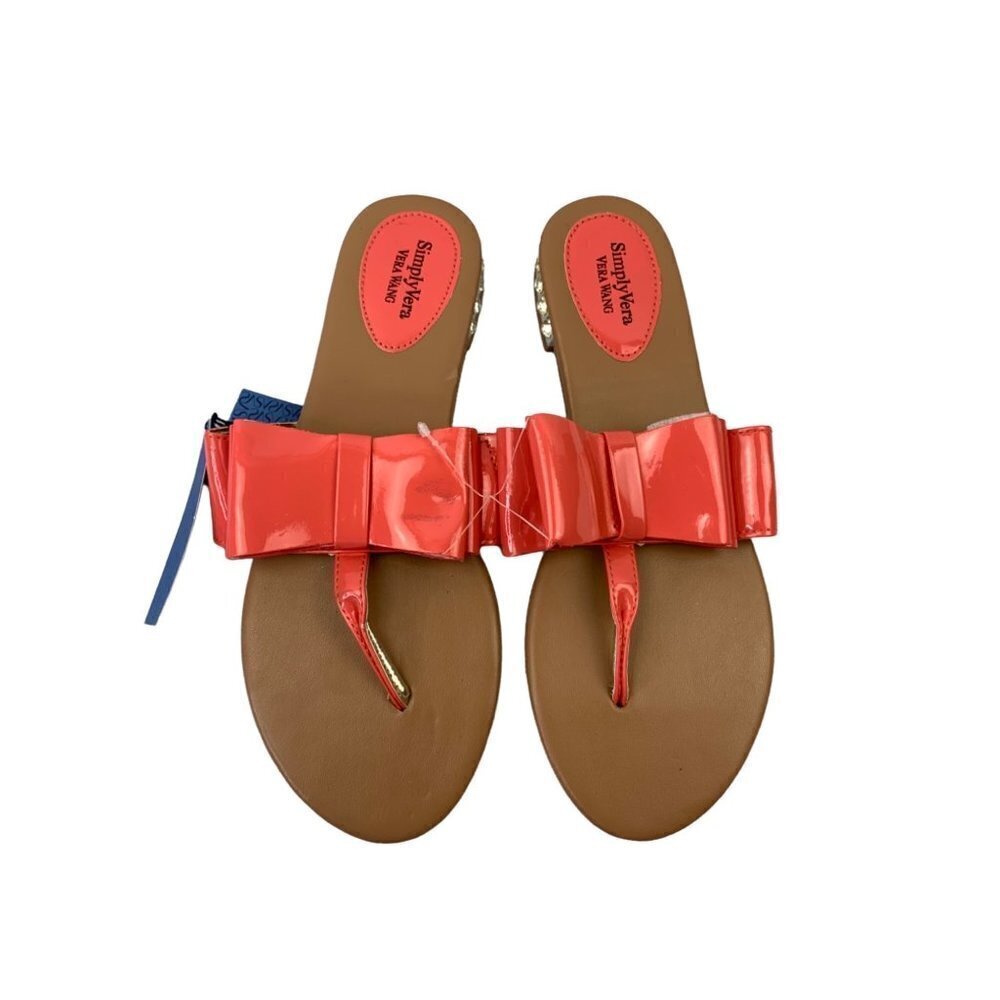 Simply Vera Wang Women's Neon Summer Sandals - Picture 2 of 5